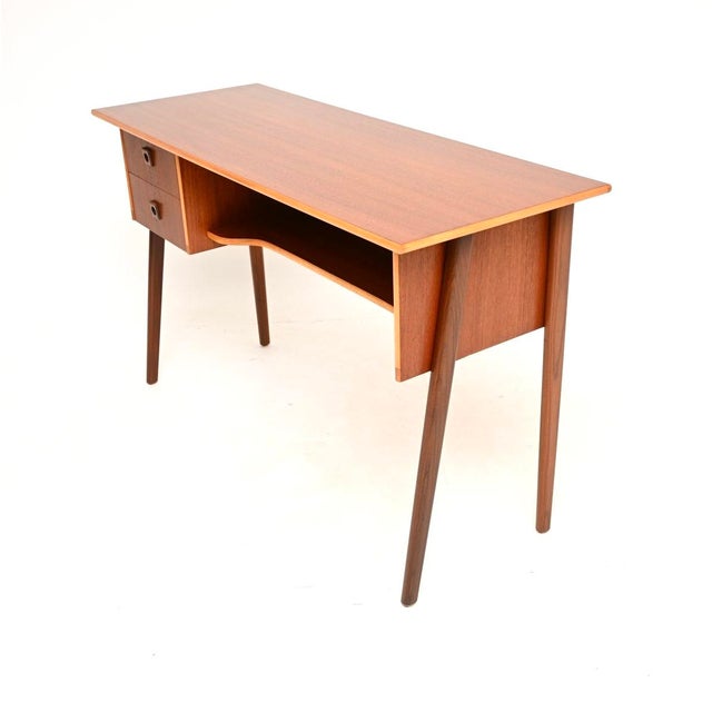1960s Danish Teak Free-Standing Desk, 1960s For Sale - Image 5 of 10