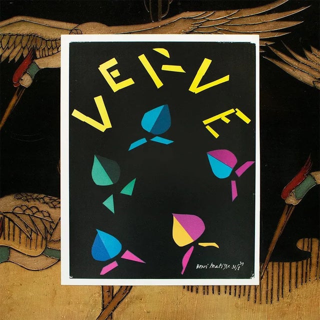 Abstract 1987 After Henri Matisse for "Verve", Second Edition Full-Color Print For Sale - Image 3 of 9