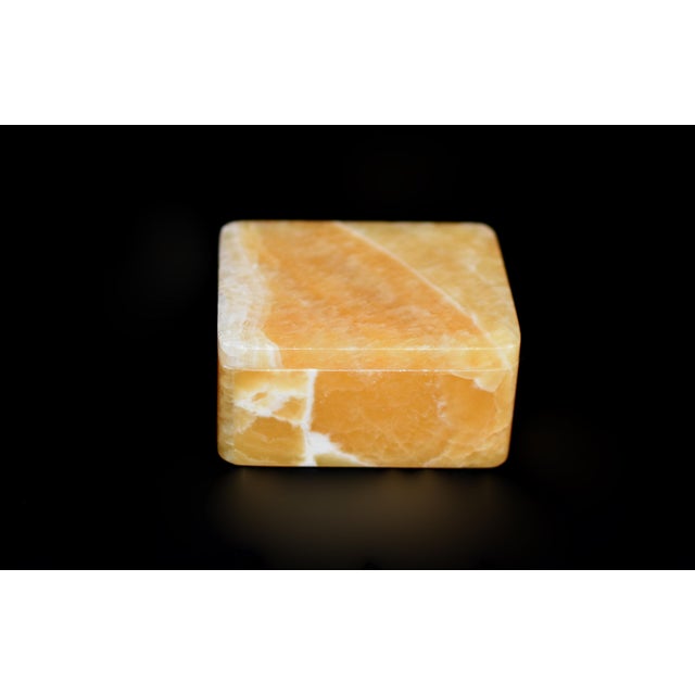 2020s Set of Three Mini Gemstone Boxes Natural Onyx Serpentine Italian For Sale - Image 5 of 17