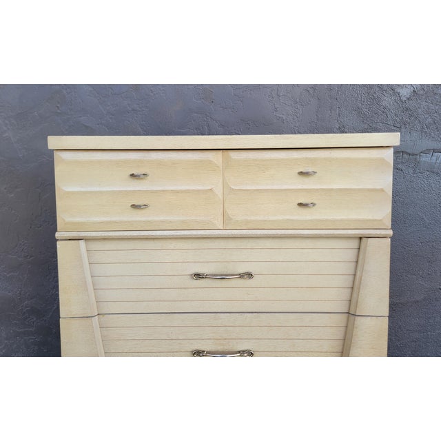 Mid-Century Modern Tall Dresser With Art Deco Influence For Sale In San Francisco - Image 6 of 14