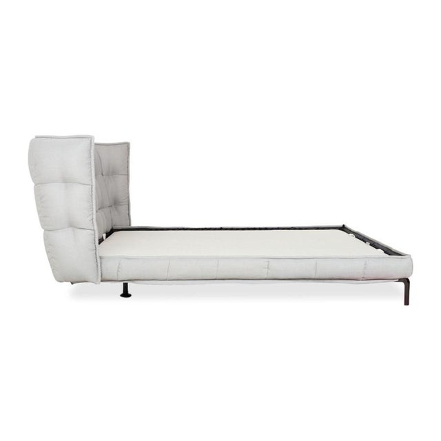 Husk Boxspring Bed in Grey from B&B Italia For Sale - Image 12 of 15