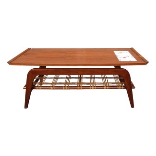 Dutch Teak Coffee Table by Louis Van Teeffelen for Wébé, 1950s For Sale