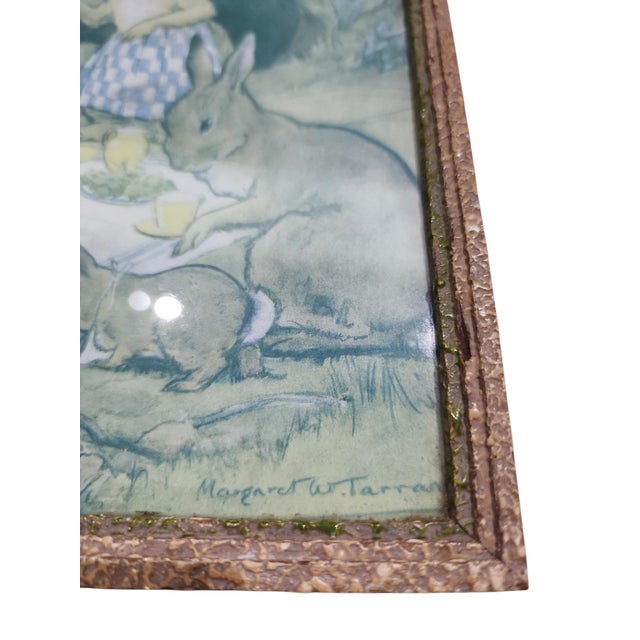 Children's Margaret Tarrant Morning Carol and an Elf to Tea 1930s Reproduction Prints - A Pair For Sale - Image 3 of 10