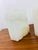 White Vintage Brutal Carved White Onyx Stone Pair of Bookends For Sale - Image 8 of 10