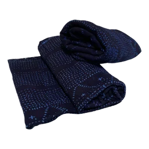 Fine Indigo Cloth - Mossi Tribe Burkina Faso 55" H by 42" W Set of Two