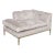 Marge Carson Libra Chaise in Crushed Velvet Lux For Sale