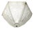 French Art Deco Hexagonal Flush Mount or Pendant Chandelier by Sabino For Sale