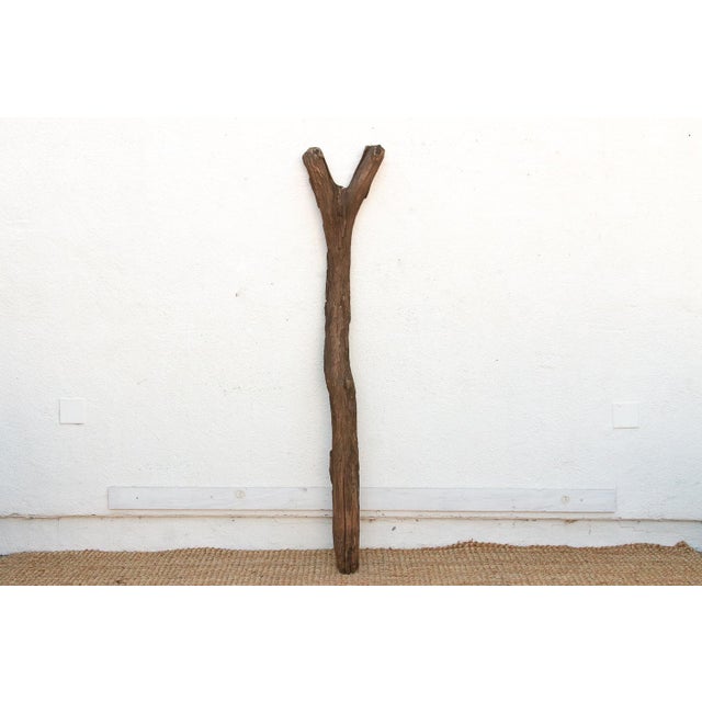 Brown Bandiaggara Pillar, Antique African Ladder For Sale - Image 8 of 11
