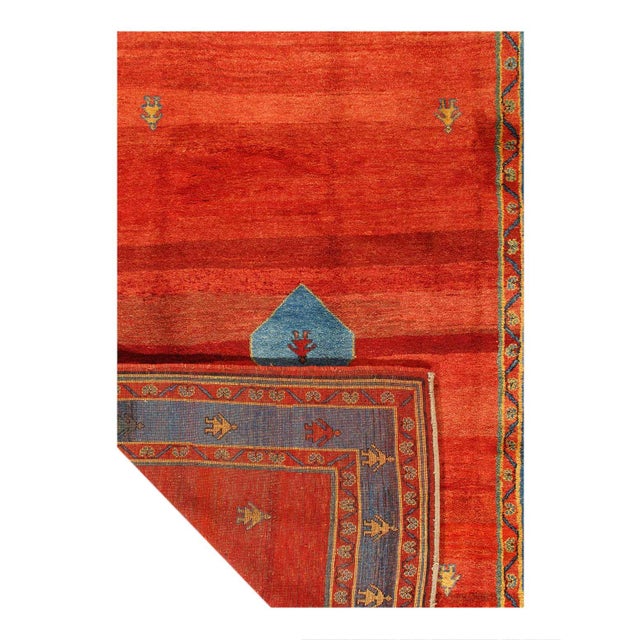 Traditional Pasargad DC Fine Hand Knotted Gabbeh Rug For Sale - Image 3 of 3