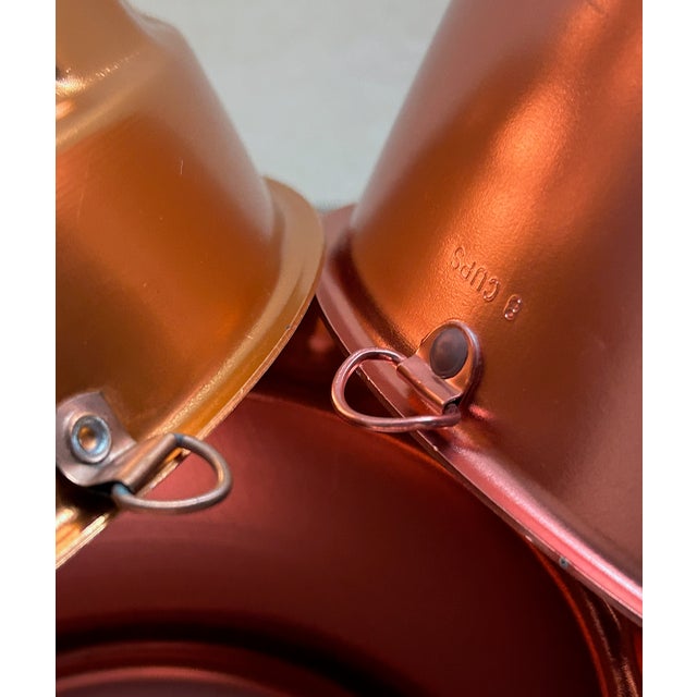 Vintage Copper Toned Aluminum Molds - Set of 3 For Sale - Image 16 of 18