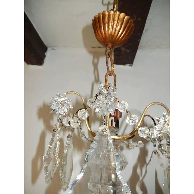 French Crystal Baccarat Style Grape Cluster Chandelier For Sale - Image 9 of 11