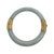 Softly mottled light green jadeite meets warm 14-karat yellow gold in this Chinese hinged bangle bracelet. The jade is cut...