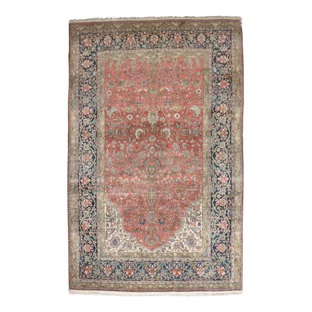 19th Century Mohtasham Prayer Rug - 4'4" x 6'7" For Sale