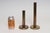 Metal Set of Two Vintage Patinated Brass Candlesticks With Cork Bases For Sale - Image 7 of 18