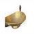 Oval Beaten Brass Dish with Swan Handles For Sale - Image 3 of 8