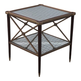 Theodore Alexander Directoire 2 Tier Mirror Top Table For Sale
