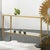 Traditional Modern History Sculpture Console Table - Antique Brass For Sale - Image 3 of 3