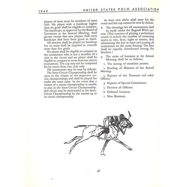 1940s United States Polo Association 1949 Yearbook For Sale - Image 5 of 9