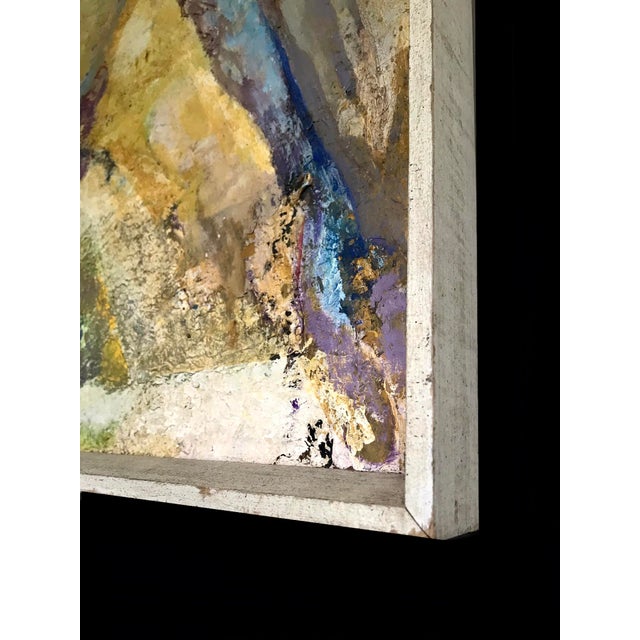 1950s Original Signed 1950s Mid Century Abstract Expressionist Painting, Framed For Sale - Image 5 of 10