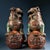 Asian Late 19th Century Pair of Cloisonné Enamel Guardian Lion Joss Stick Holders, 14000g Total For Sale - Image 3 of 9