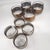 Vintage 22k Gold Greek Key Double Old Fashioned & Rocks Glasses Set of 8 For Sale - Image 9 of 12