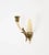 Metal Italian Sconces in Ivory Murano Glass and Brass by Ulrich, Italy, 1940s, Set of 2 For Sale - Image 7 of 12