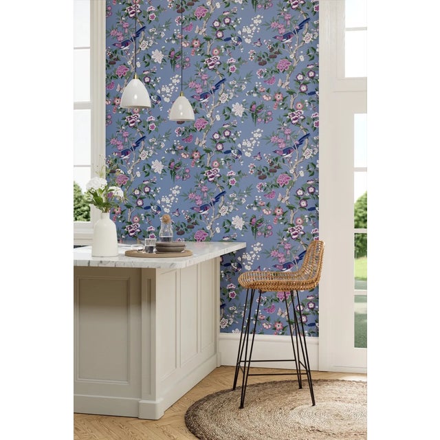 Chinoiserie Hall is inspired by a beautifully coloured archive wallpaper called Chinese Magpie believed to be designed by...