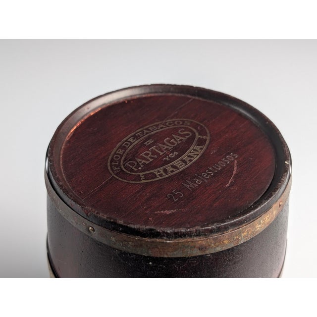 Mid-20th Century Partagas Wooden Humidor Barrel, Cuba For Sale - Image 6 of 10