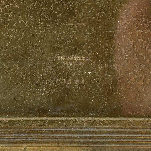 American 1905 American Gilt Bronze Picture Frame Marked Tiffany Studios Ny For Sale - Image 3 of 4