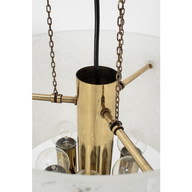 Gold Hanging Lamp from Glashütte Limburg For Sale - Image 8 of 14