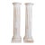 Pair of Neoclassical Fluted Whitewashed Wood Columns For Sale