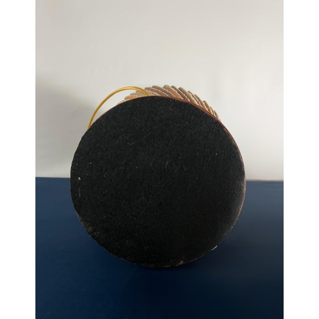 1970s Mid-Century Modern f.a.i.p. Sculptural Swirl Chalkware Table Lamp For Sale In Houston - Image 6 of 6