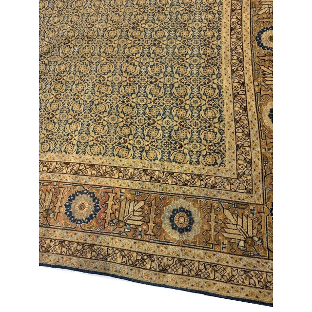 1910s Antique Persian Tabriz Rug For Sale - Image 5 of 12
