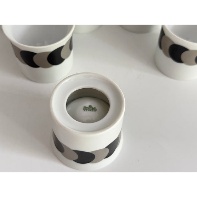 1960s Olympia Egg Cup Service by Hans-Theodor Baumann for Rosenthal, 1960s, Set of 6 For Sale - Image 5 of 6