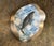 A handmade Moroccan brass tray with one of a kind art sealed in epoxy.