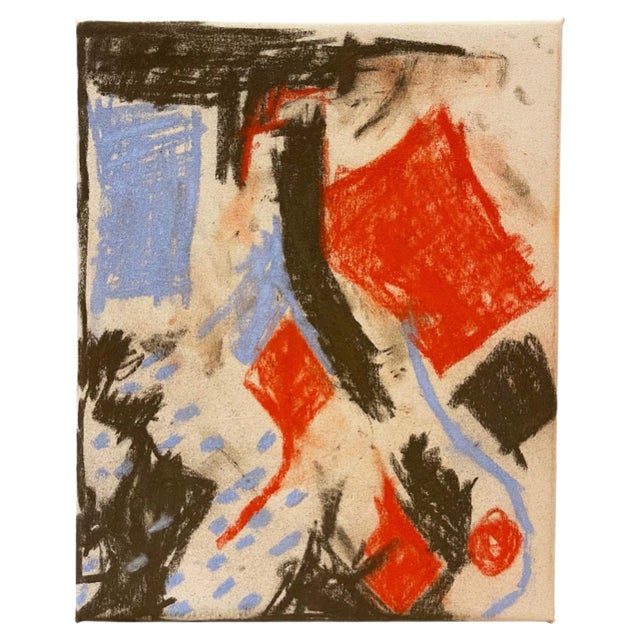 Emilie Voirin, Properties of a Kite, Abstract Painting, Pastel on Canvas For Sale