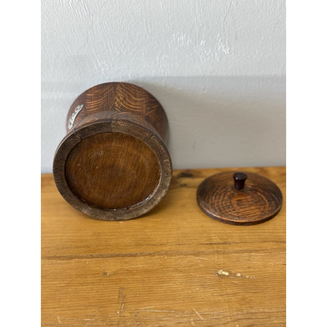 Wood Vintage English Tea Caddy For Sale - Image 7 of 8