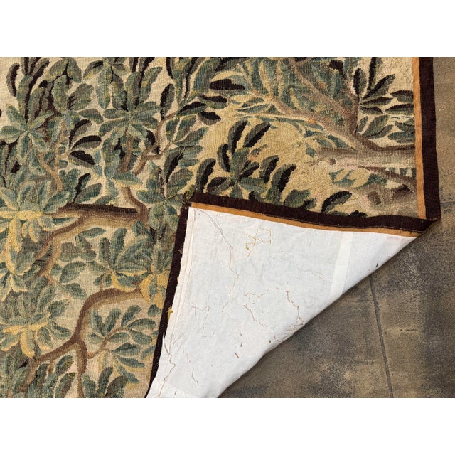 17th Century Flemish Verdure Tapestry For Sale - Image 4 of 5