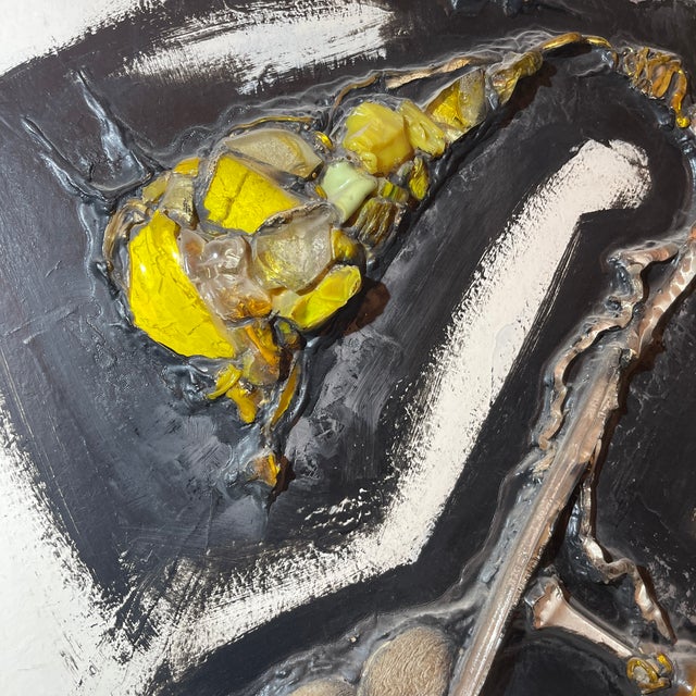 Gilbert Auquière, Abstract Composition, 1960s, Mixed Media For Sale - Image 5 of 12