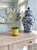Metal Vintage Hand-Painted Metal Wildflower Arrangement in Textured Ceramic Pot For Sale - Image 7 of 12
