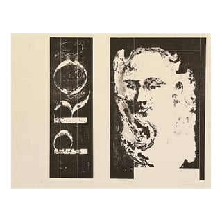 1970s Modern Embossed Lithograph For Sale