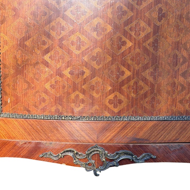 19th C. Louis XIV Revival Demilune Sideboard With Marble Top For Sale - Image 9 of 15
