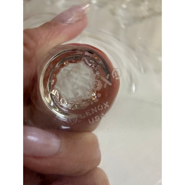 Minimalism Vintage 1970s Lenox "Autumn" Pattern Set of Fifteen (15) Crystal Wine Glasses With Gold Band Encrusted 7.5" High - Set of 15 For Sale - Image 3 of 17