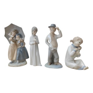 Porcelain Figures from Zaphir Lladró, 1950s, Set of 4 For Sale