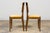 Pair of 1930s French Art Deco Mustache-Back Oak and Walnut Side Accent Chairs For Sale - Image 12 of 18