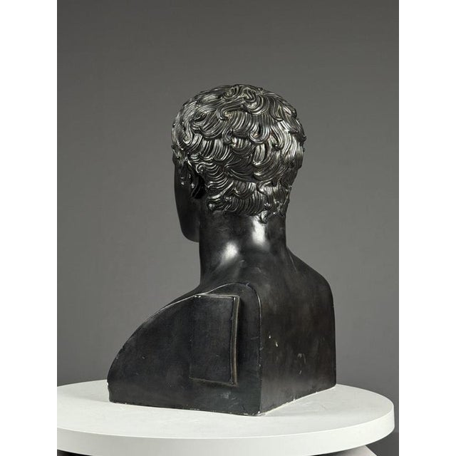Greek Style Bust of Doryphoros, Late 20th Century, Gypsum For Sale - Image 6 of 18