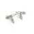 Japanese 1990s Pair of Mikimoto Estate Akoya Pearl Mens Cufflinks Sterling Silver 6.7 mm For Sale - Image 3 of 6