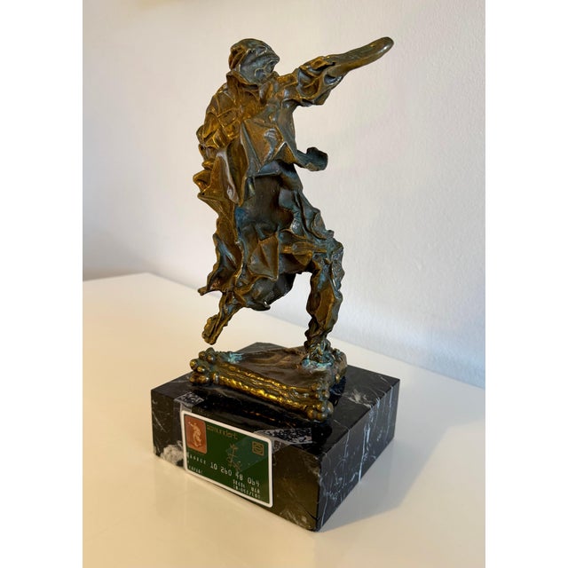 Salvador Dalí­, Large Original Surrealist Bronze Marble Sculpture Alma Del Quijote Salvador Dali For Sale - Image 9 of 18