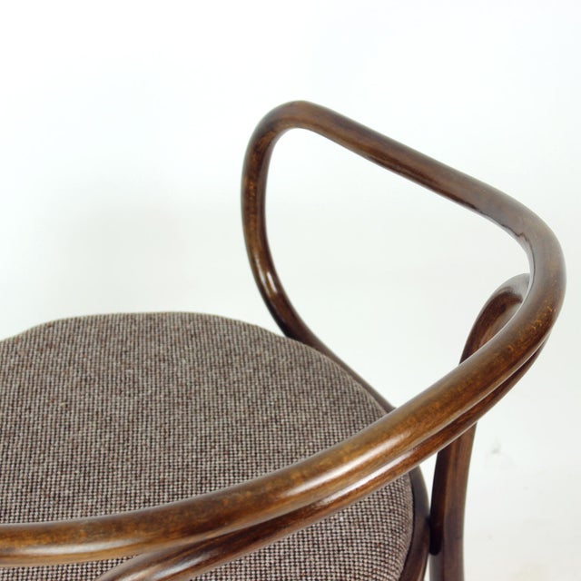 Brown Mid-Century Bentwood No. 30 Armchair by August Thonet for Ton, Former Czechoslovakia, 1960s For Sale - Image 8 of 14