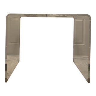 21st Century Modern Lucite Waterfall Style Console For Sale